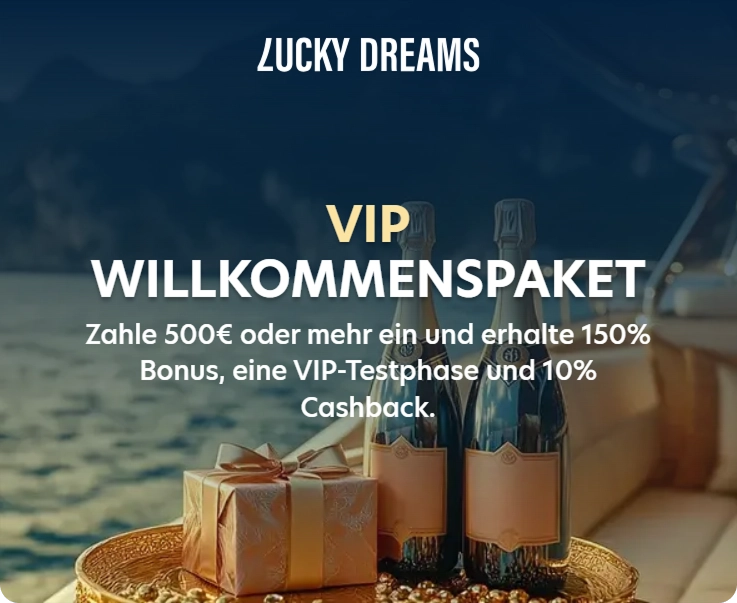 Mobiles Werbebanner Lucky Dreams Casino