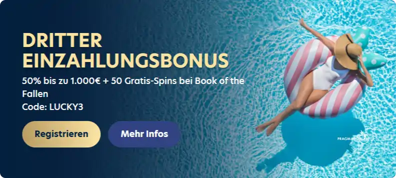 Dritter Einzahlungsbonus im Willkommenspaket