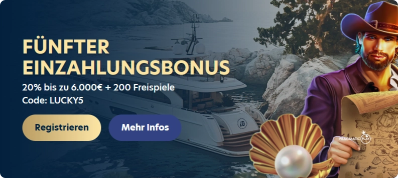 Fünfter Einzahlungsbonus im Willkommenspaket